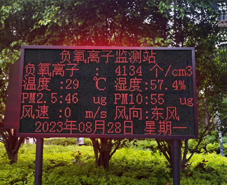 公園負氧離子監(jiān)測系統(tǒng)